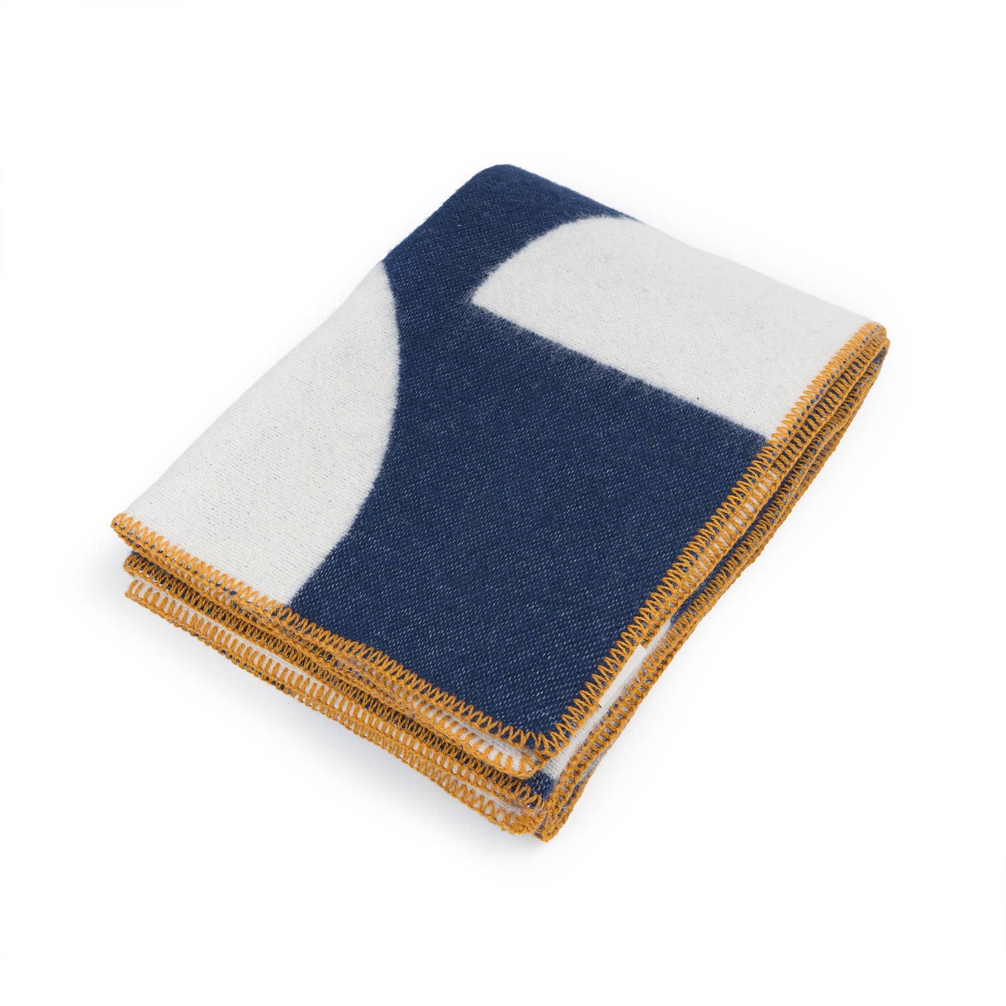 Wool Throw Blanket: Deko Navy