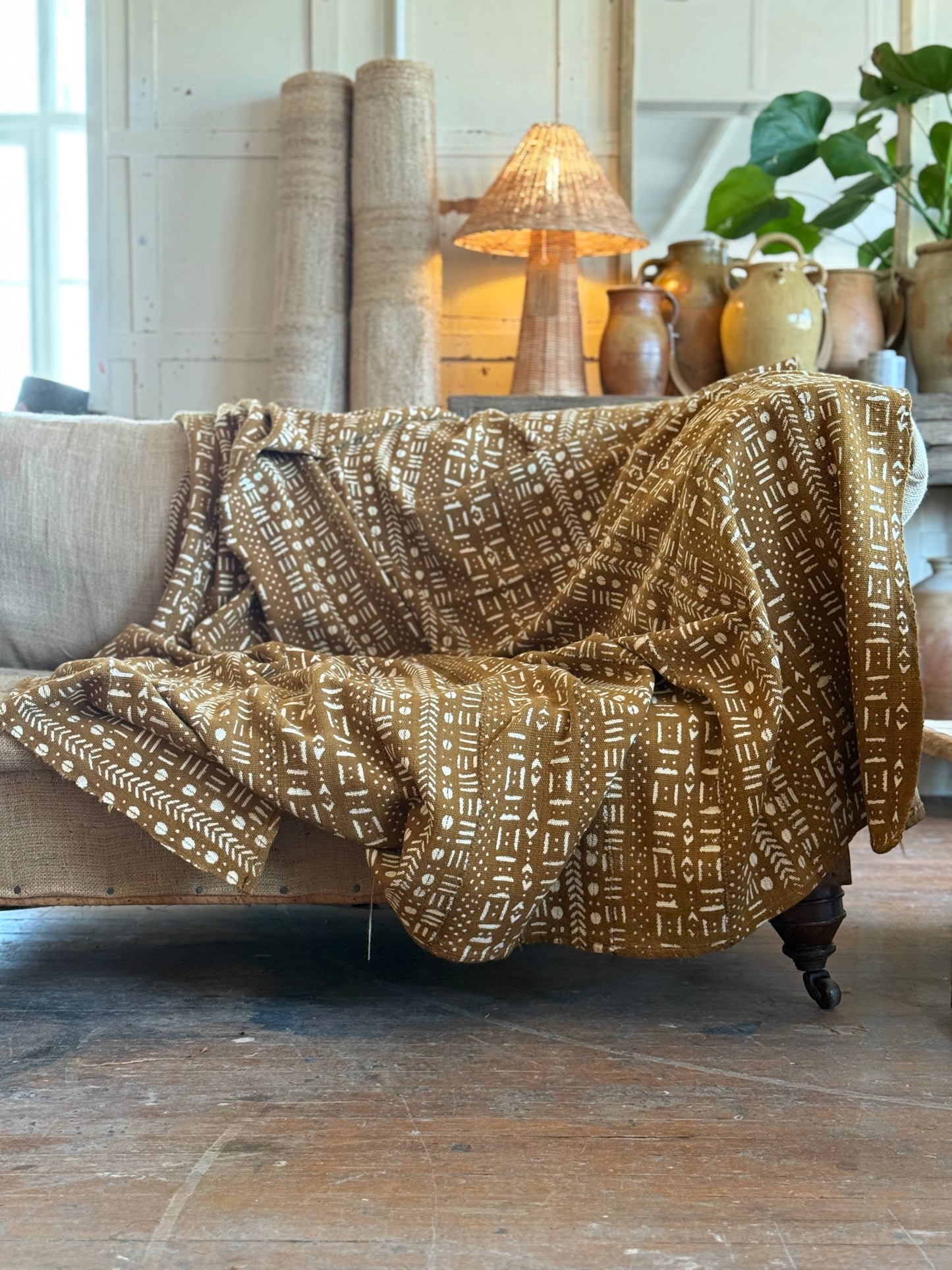 Mali Mud Cloth - Rust