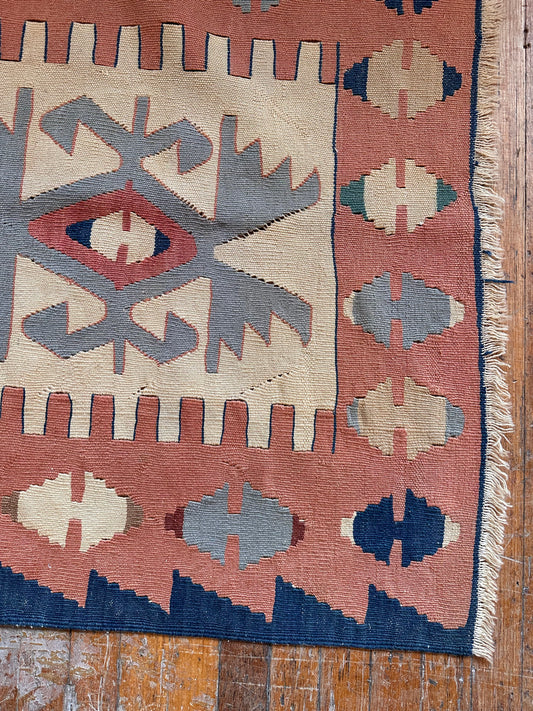 Turkish Kilim Small/Medium Rug - 5