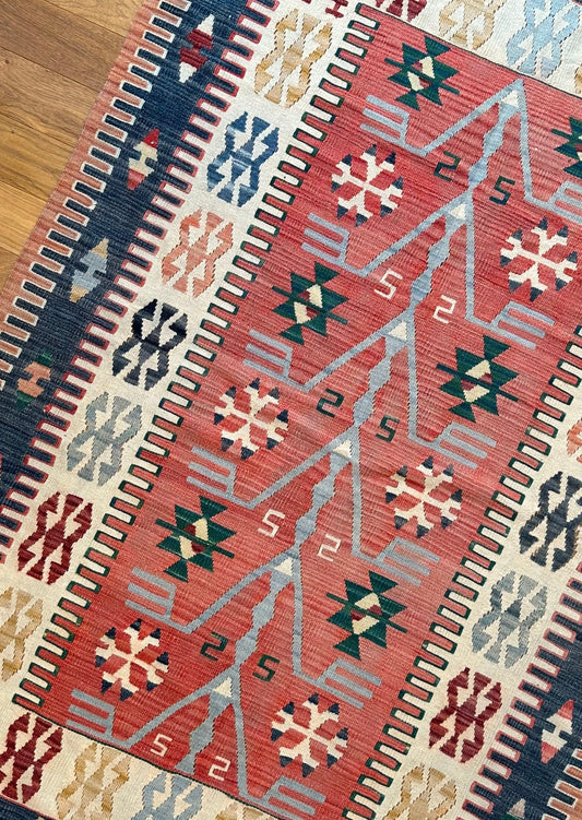 Turkish Kilim Large Rug - 2