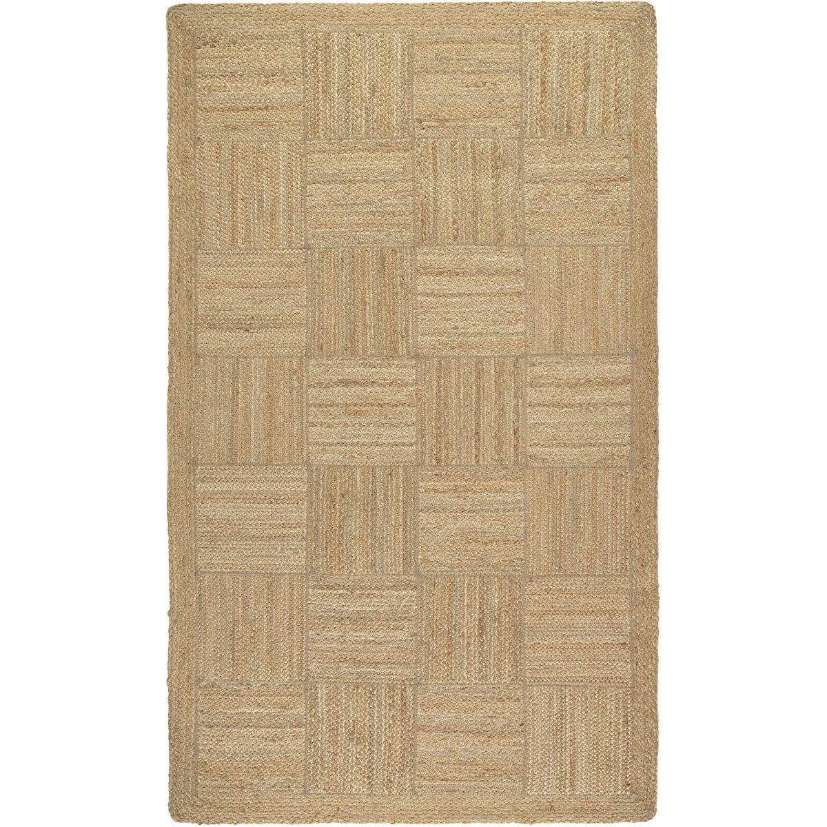 Tile Organic Jute Rug Natural - Assorted Sizes
