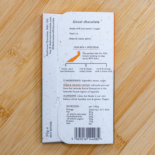 Darkroom Chocolate - Uganda Semuliki Forest 50g Bar