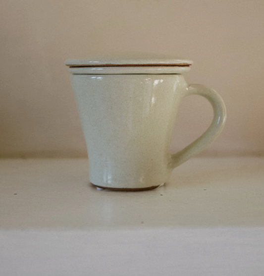Stoneware Cup & Strainer Set