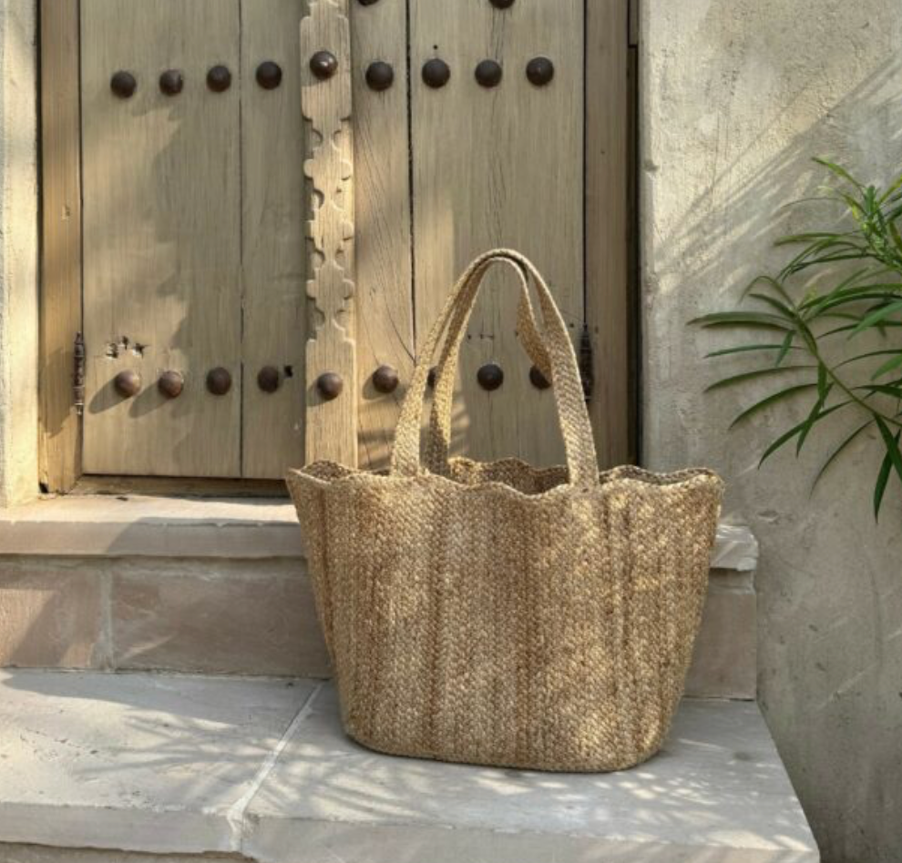 Scallop Organic Jute Tote Bag