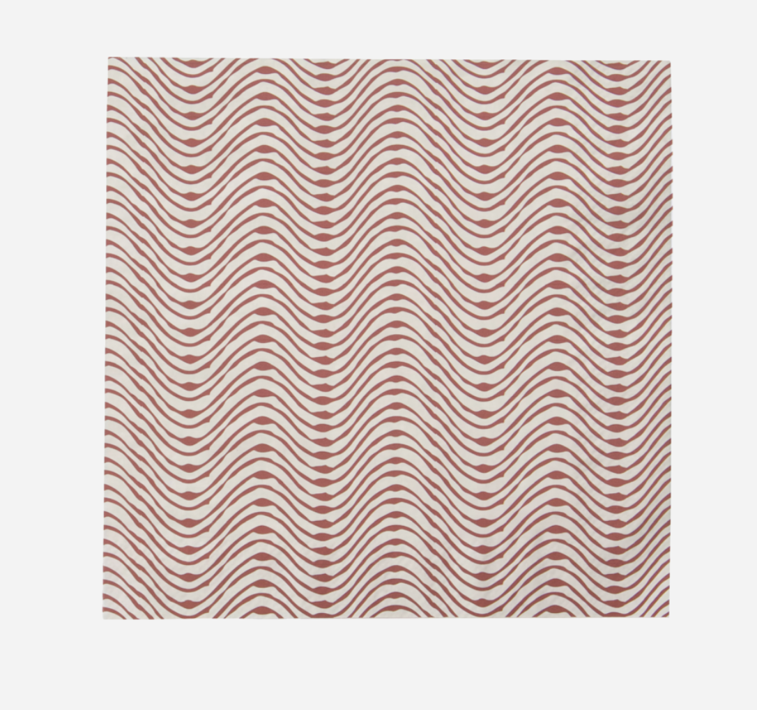 Red Wave Paper Napkins