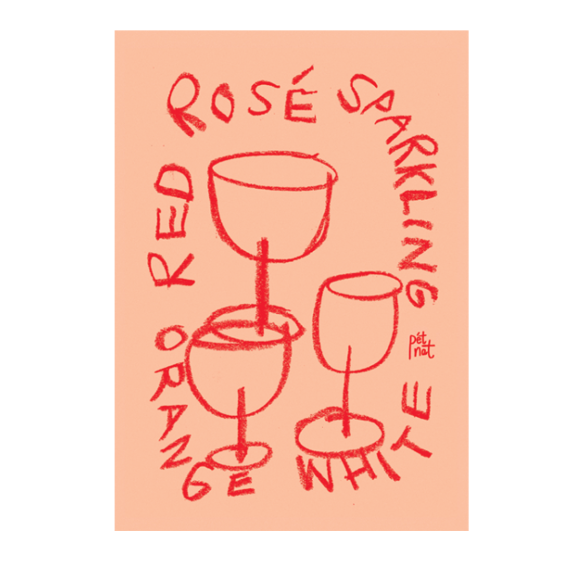 A3 Art Print - Wine Club - Assorted