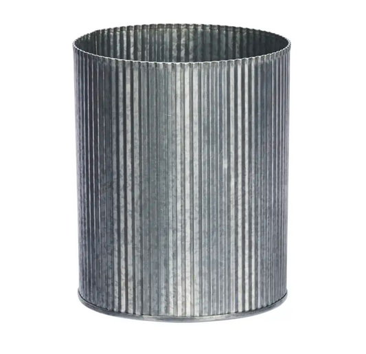 Reeded Zinc Pot
