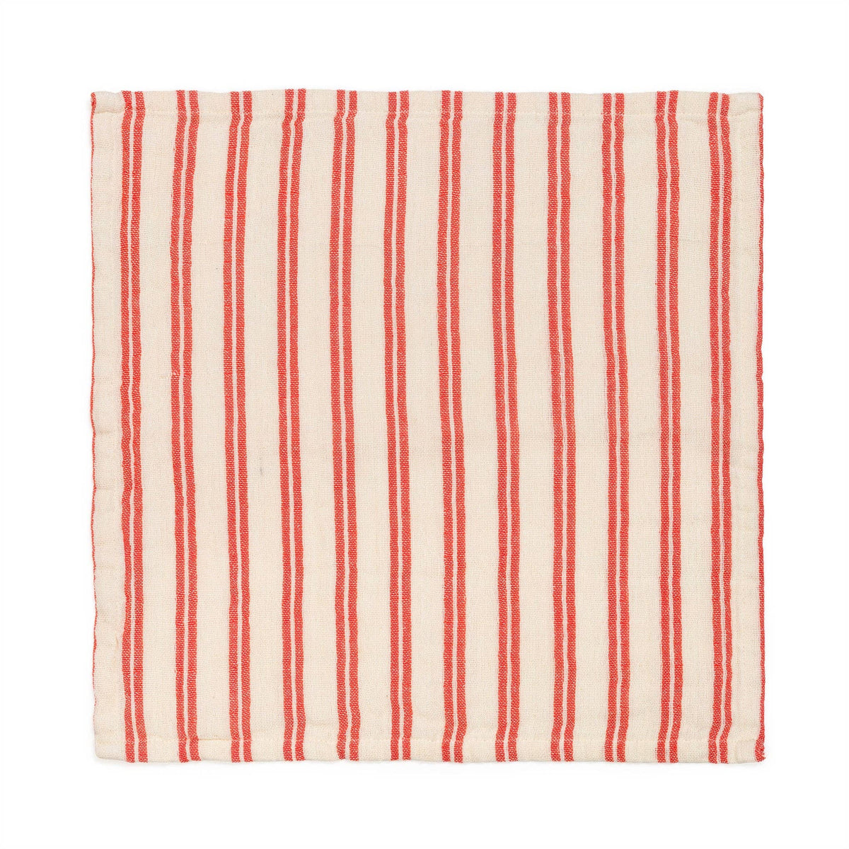 Cotton Napkin 2 Pack: Red Stripe