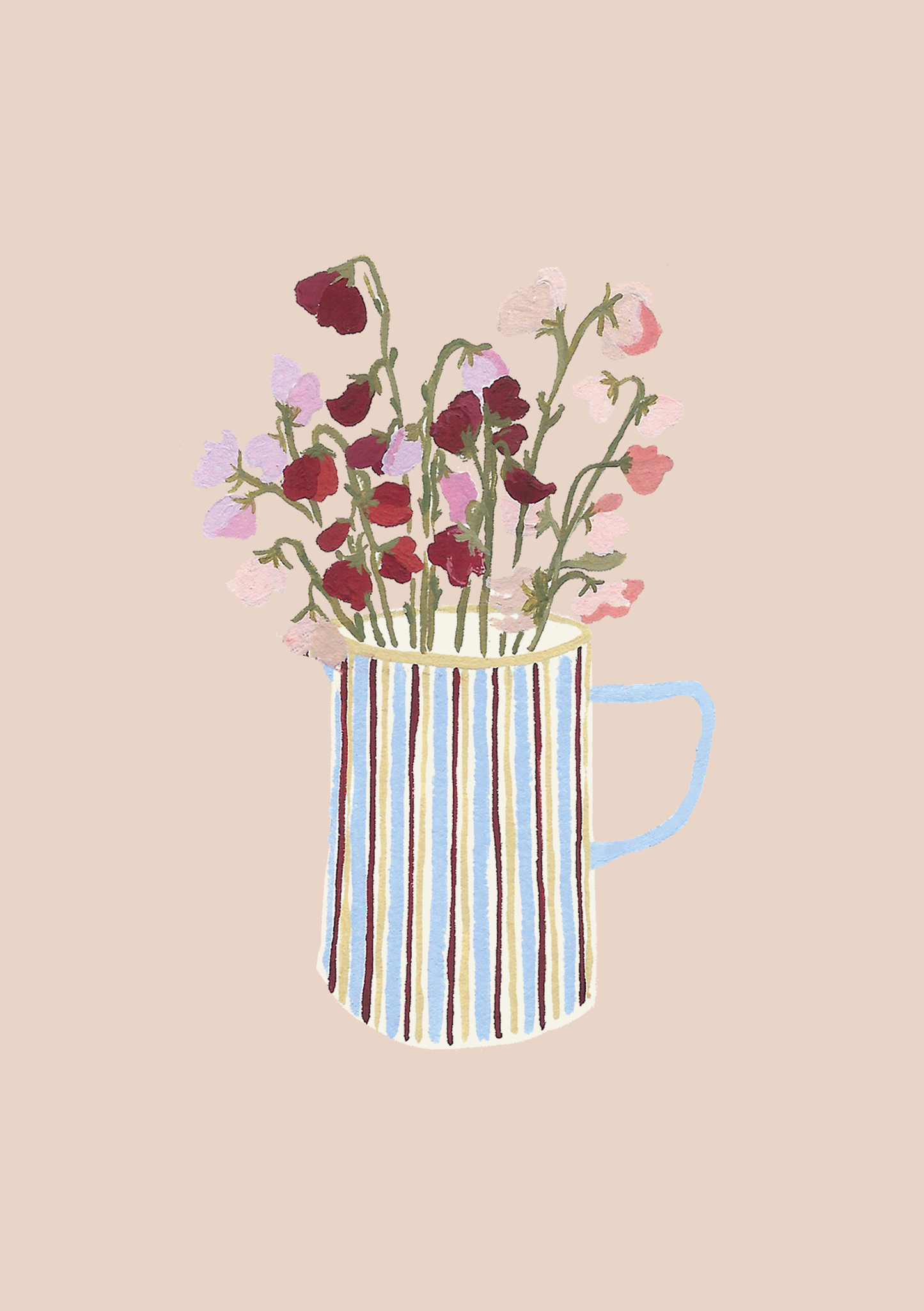 A5 print- Sweet Peas