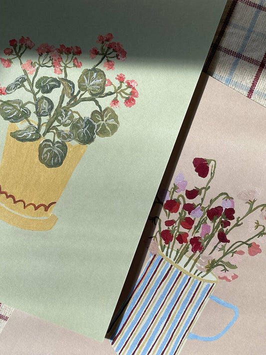 A5 print- Sweet Peas