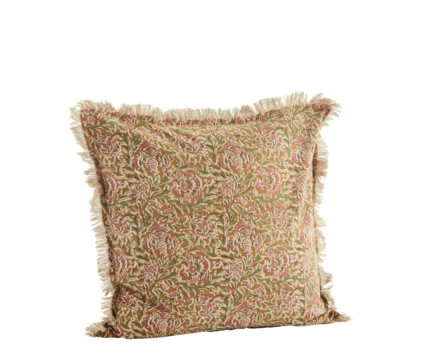 Tara Printed Cushion With Fringing