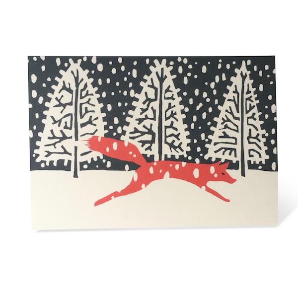 Christmas Cards Fox In Winter Pack of 10