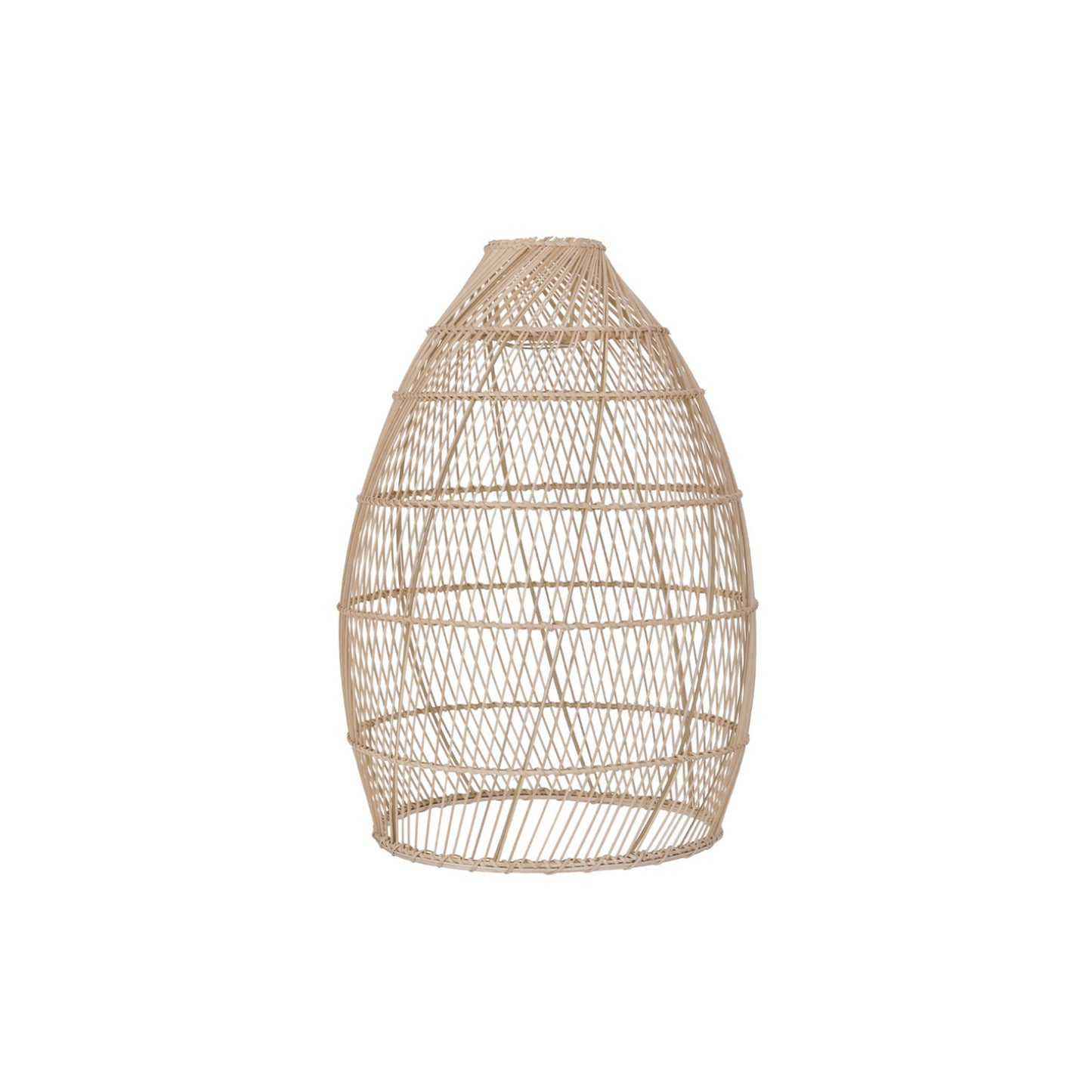 Tall Pendant Rattan Lampshade
