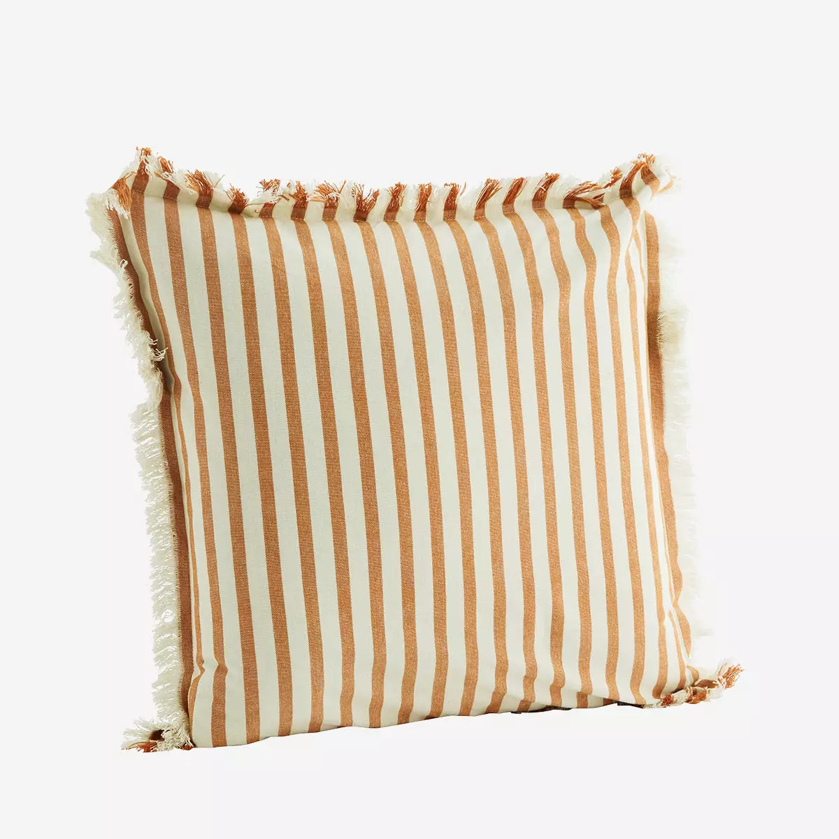 Sylvia Stripe Cushion With Fringing