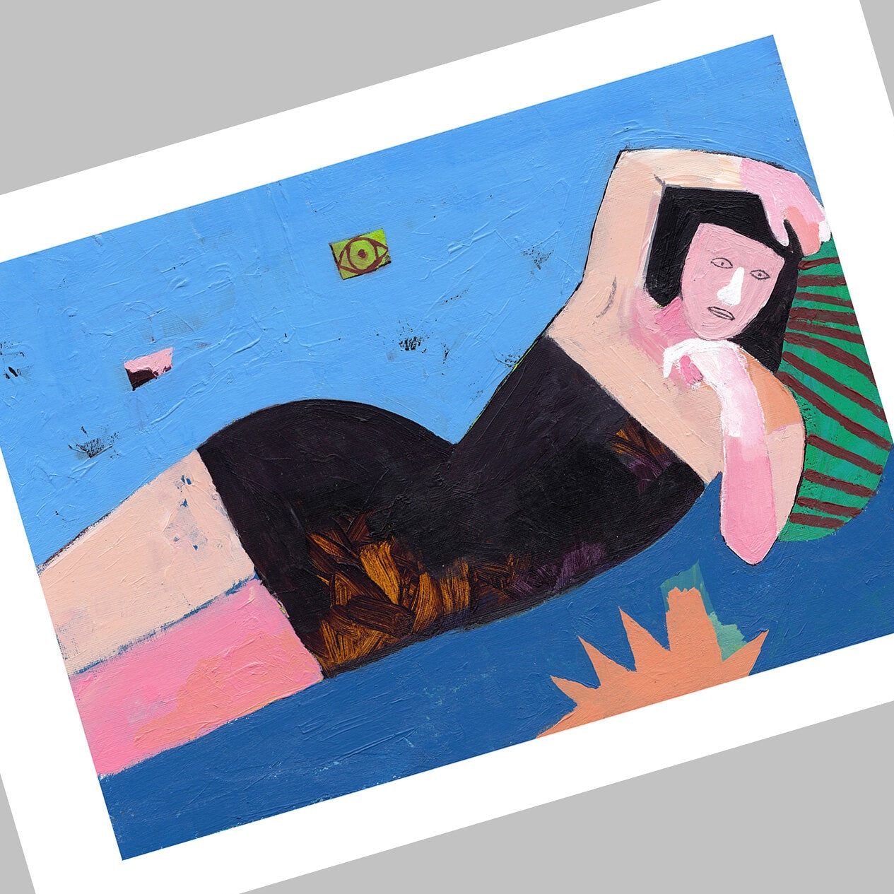 Reclining Lady Print
