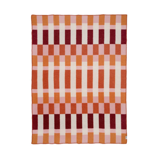 Wool Throw Blanket: Studie Orange