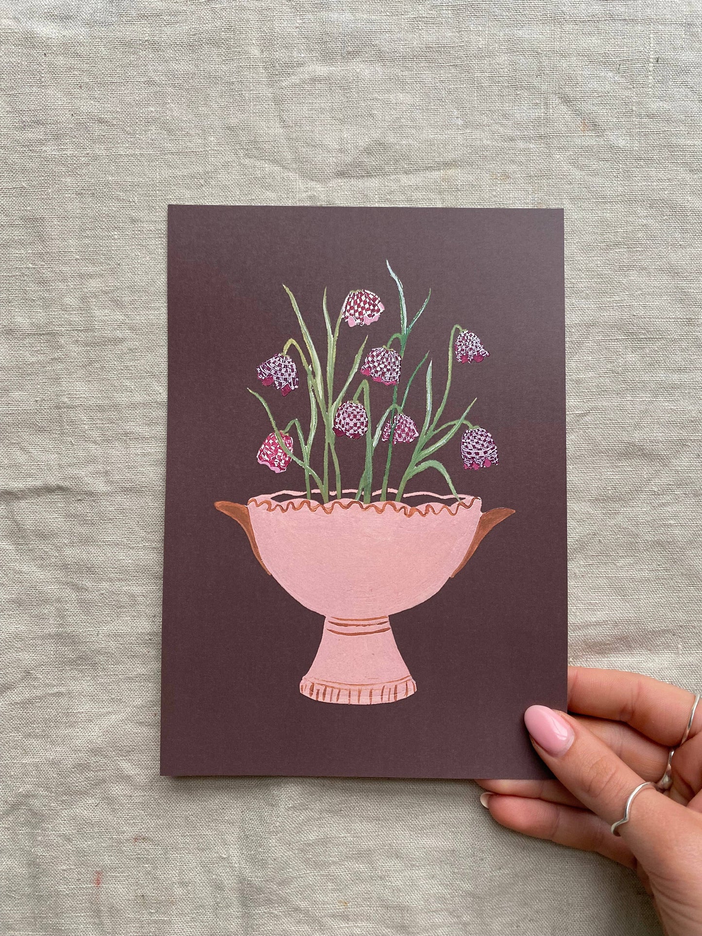 A5 print- Fritillaria