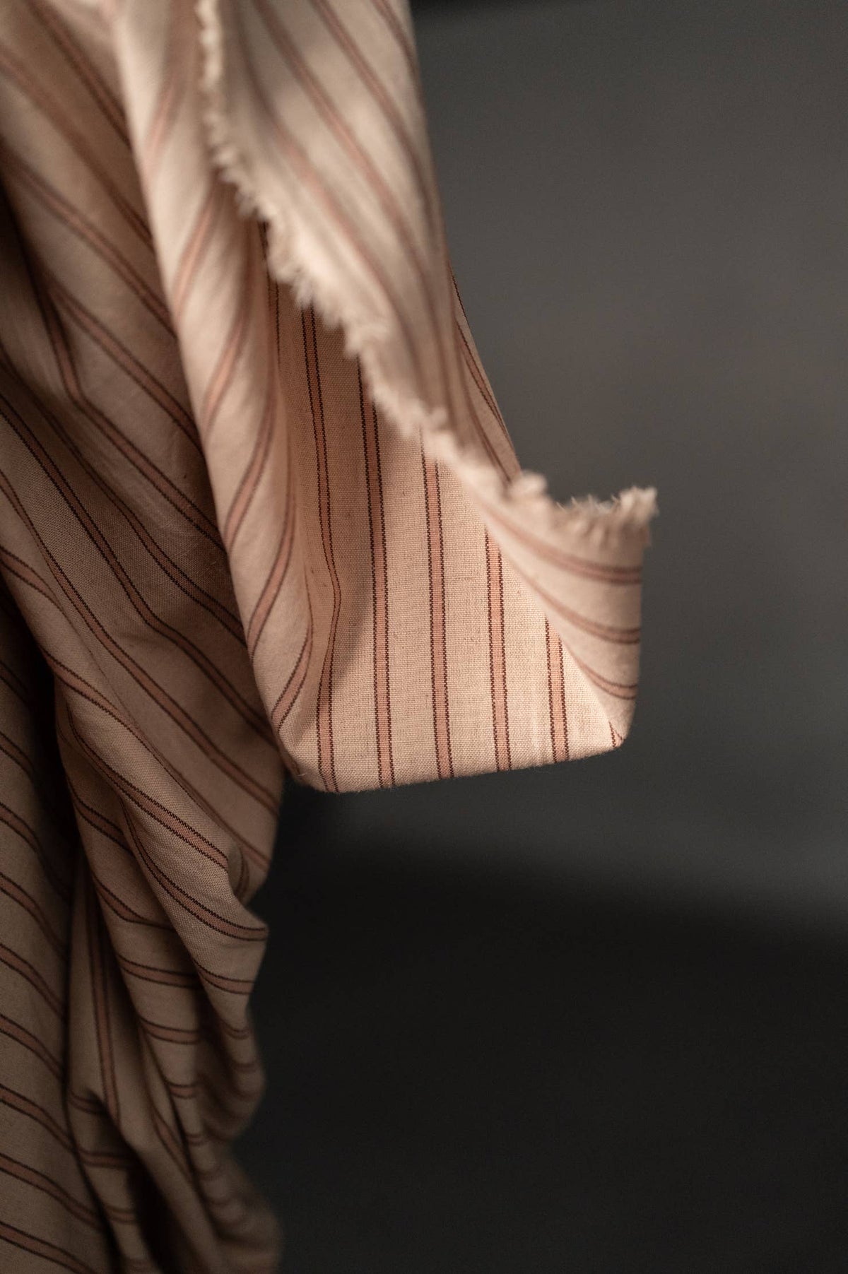 Fabric by the Metre: Whiskey Cotton/Linen Stripe