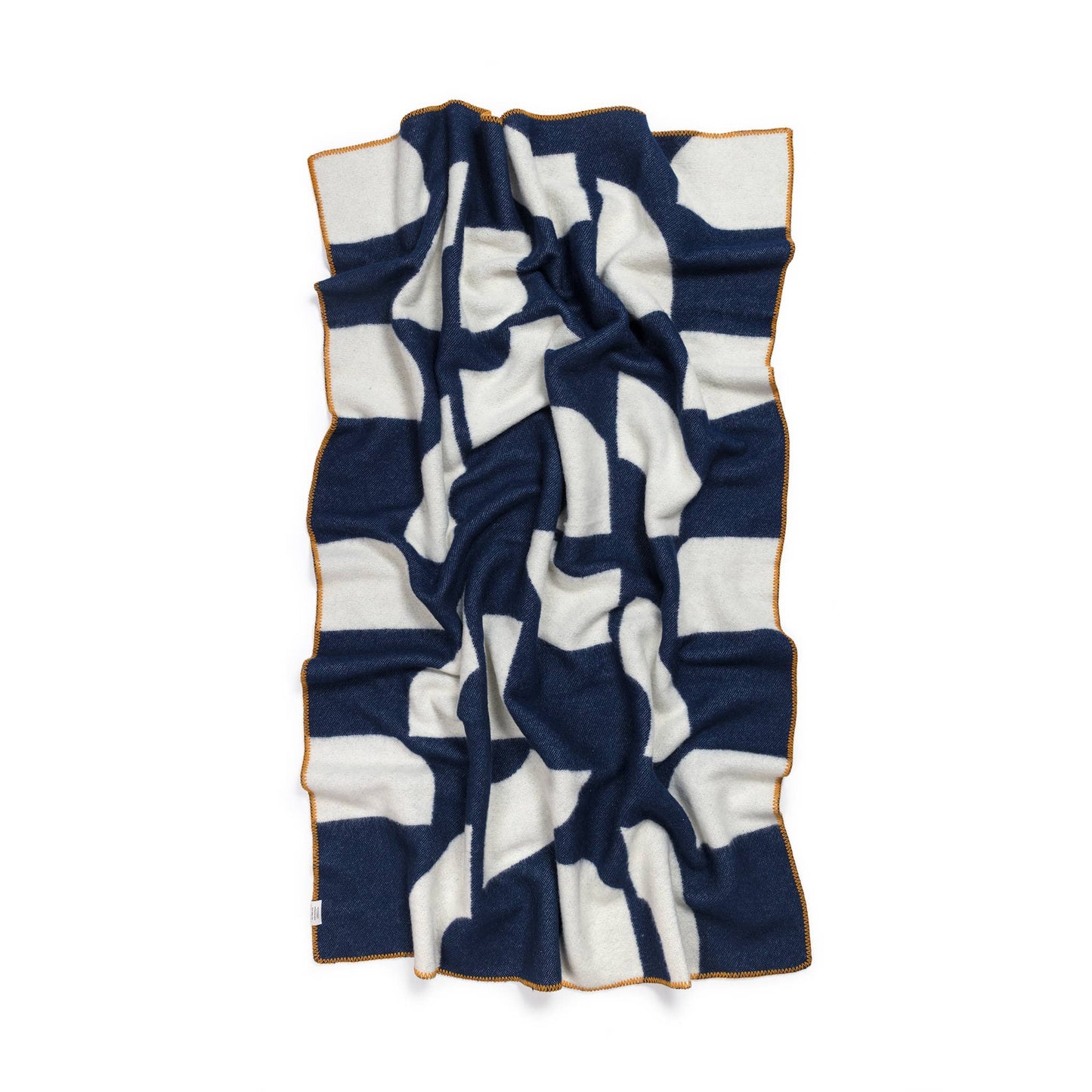 Wool Throw Blanket: Deko Navy