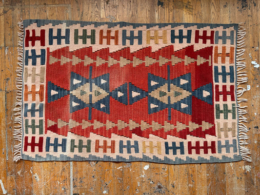 Turkish Kilim Small Rug - 5