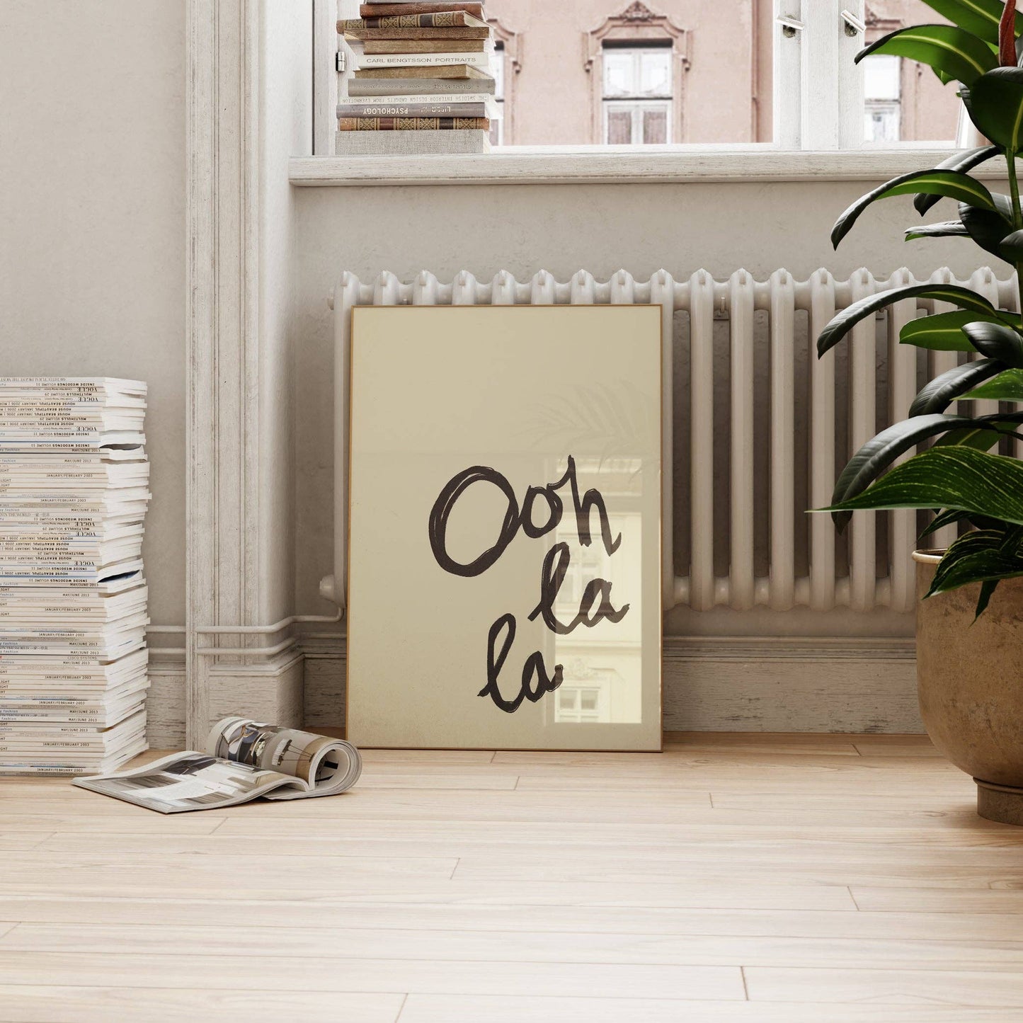 Ooh La La Handwritten Poster