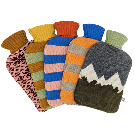 Lambswool Hot Water Bottle Covers & Bottles