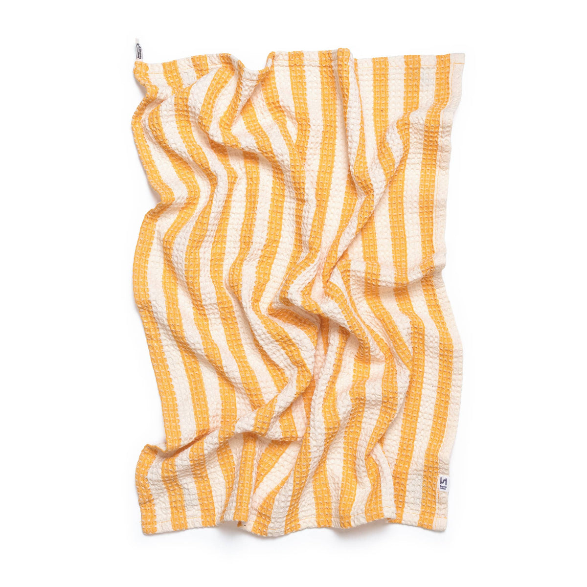 Cotton Waffle Tea Towel 2 Pack: Green & Citrus