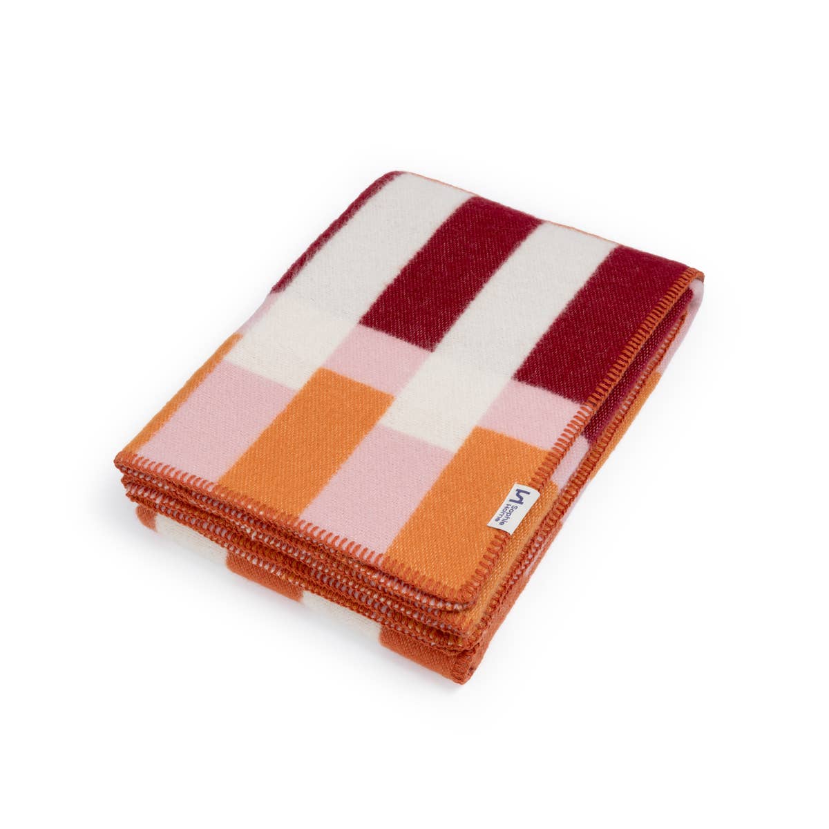 Wool Throw Blanket: Studie Orange
