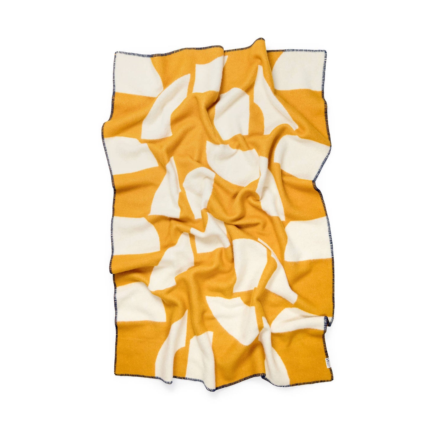 Wool Throw Blanket: Deko Mustard