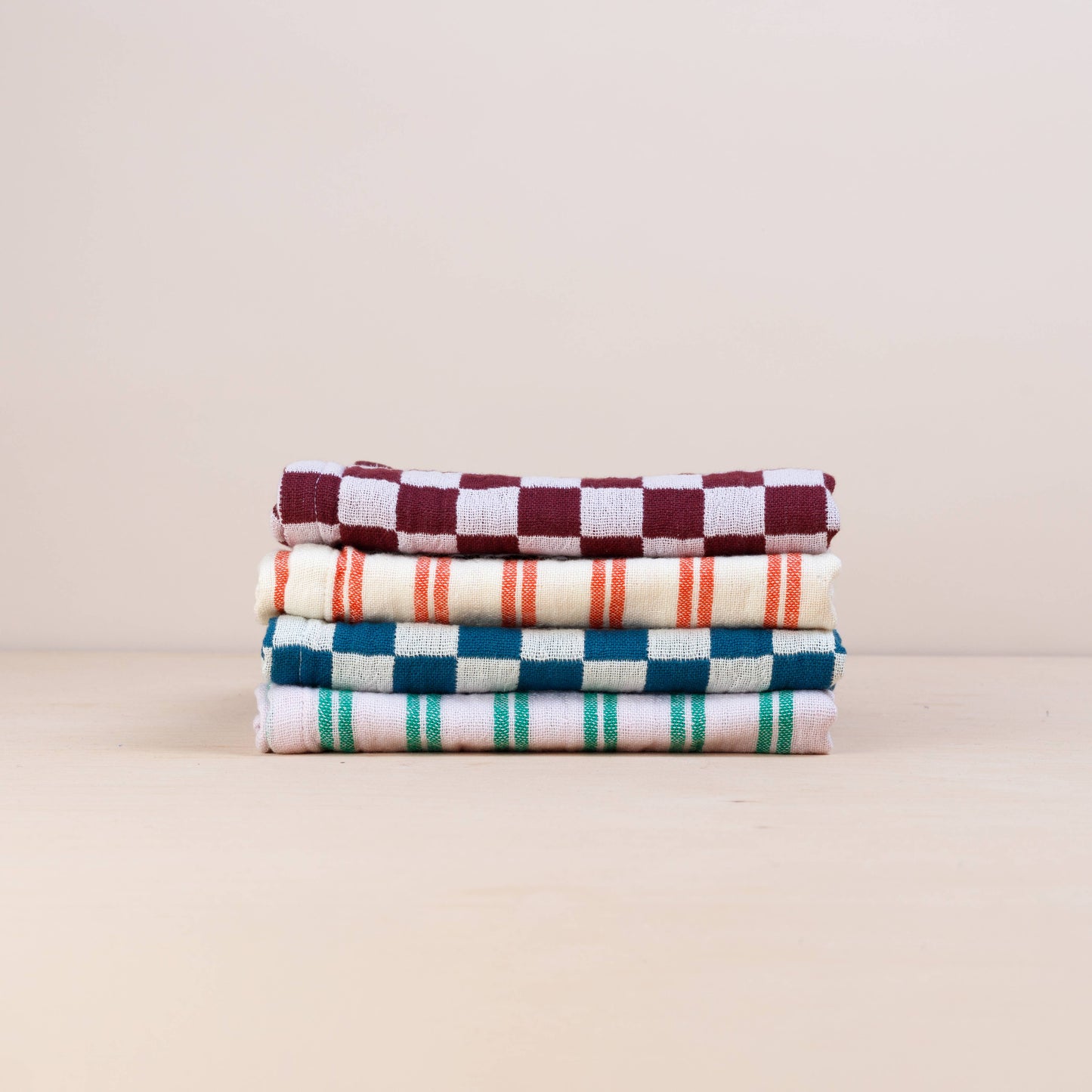 Cotton Hand Towel: Red Stripe