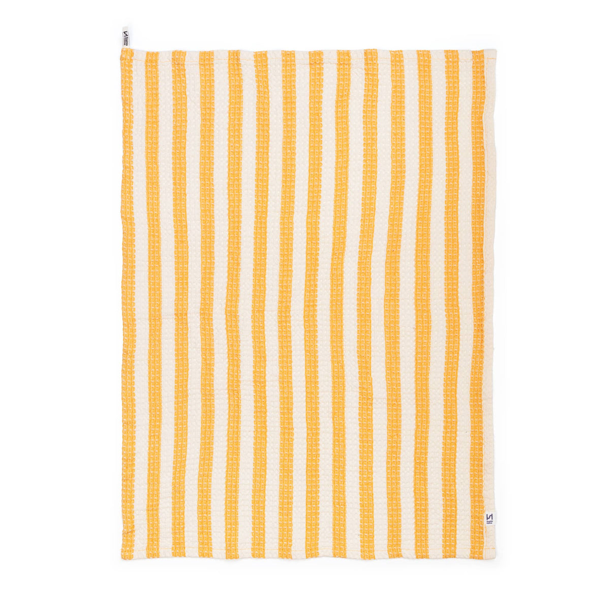 Cotton Waffle Tea Towel 2 Pack: Green & Citrus
