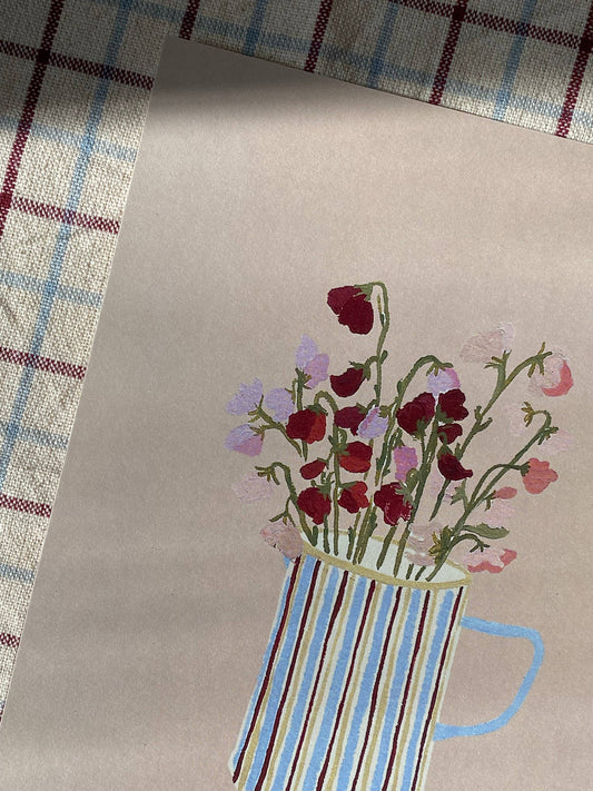 A5 print- Sweet Peas