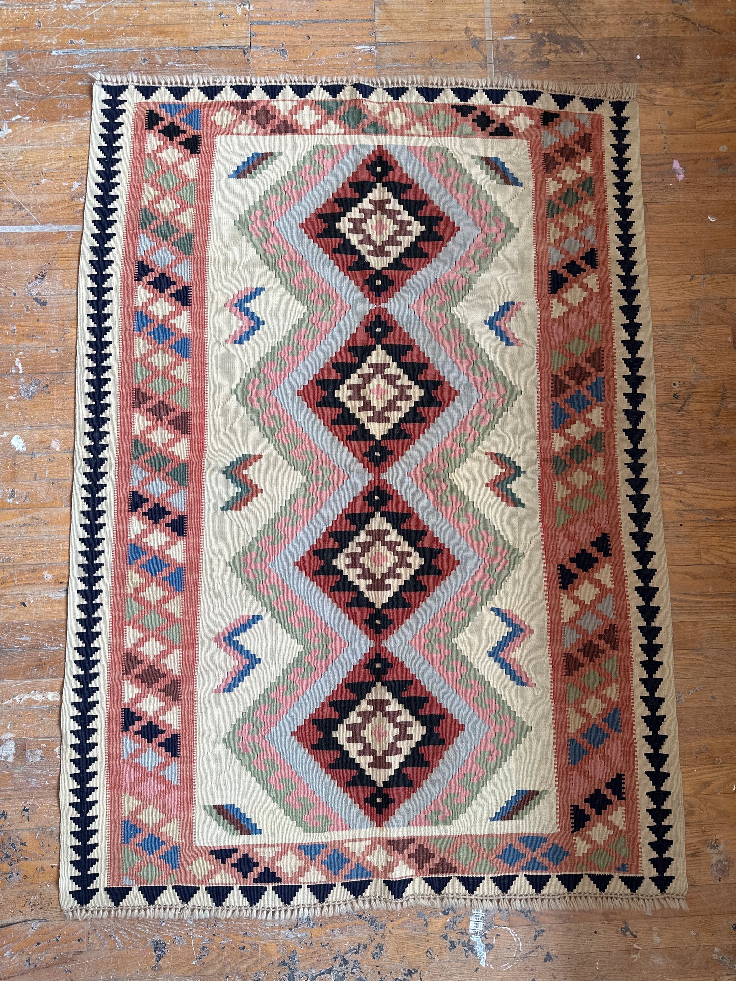 Vintage Turkish Kilim Rug - 5