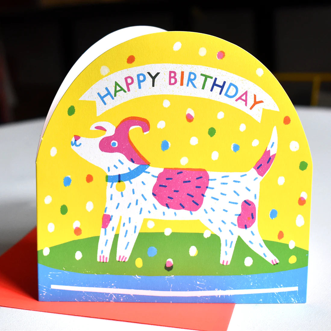 Card Birthday Snow Globe