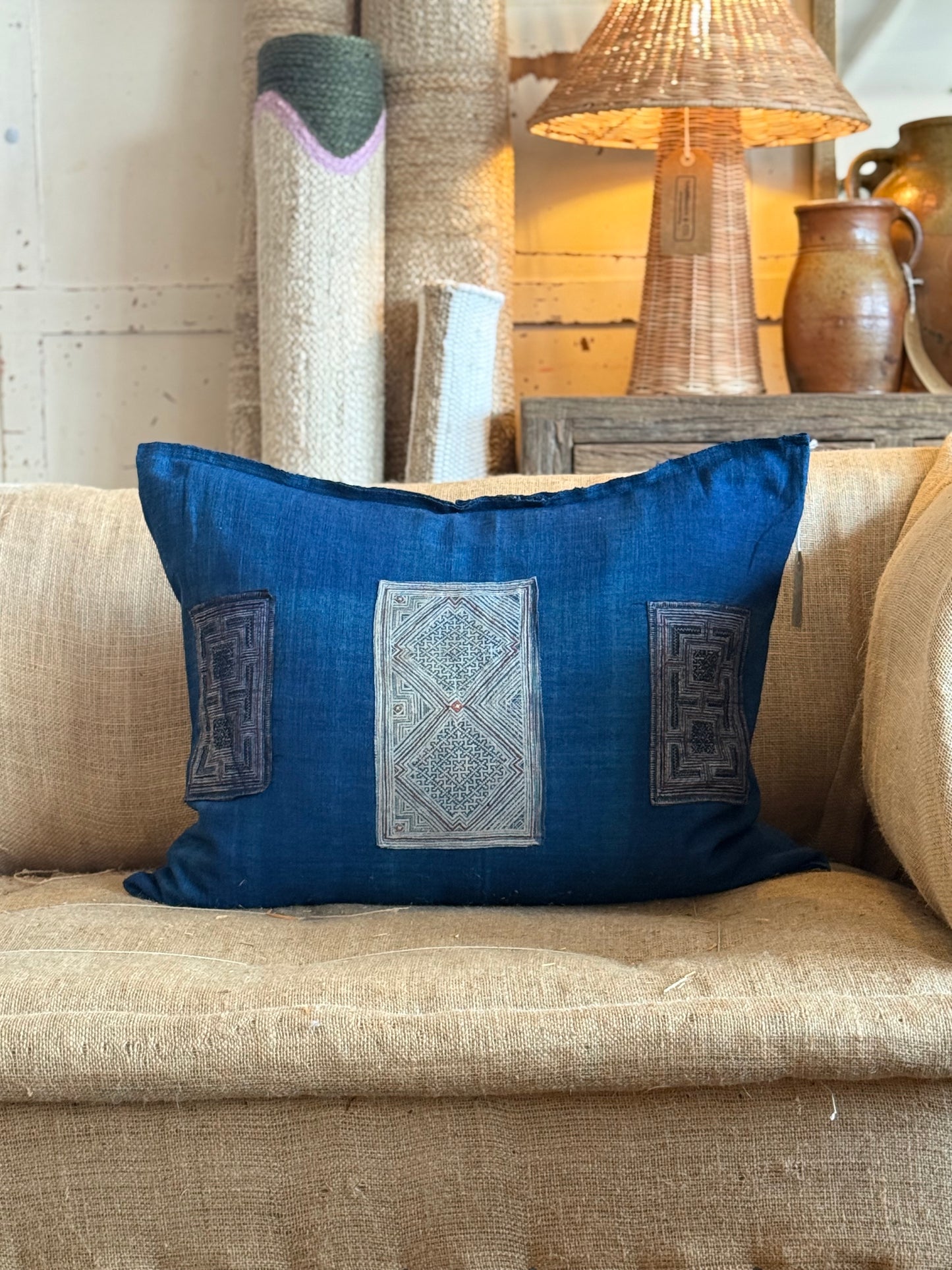 Hmong Cushion with Batik Decoration