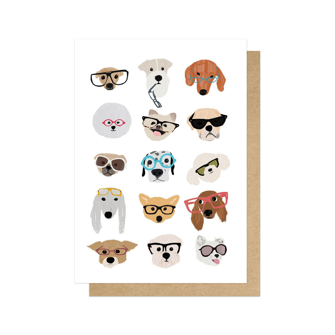 Card Dogs in Glasses