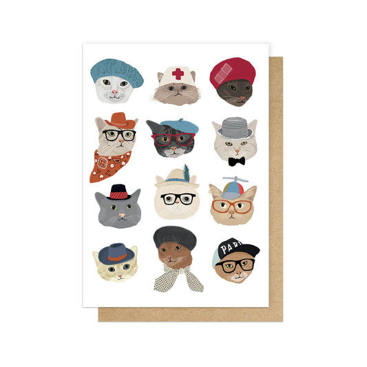 Card Cats in Hats