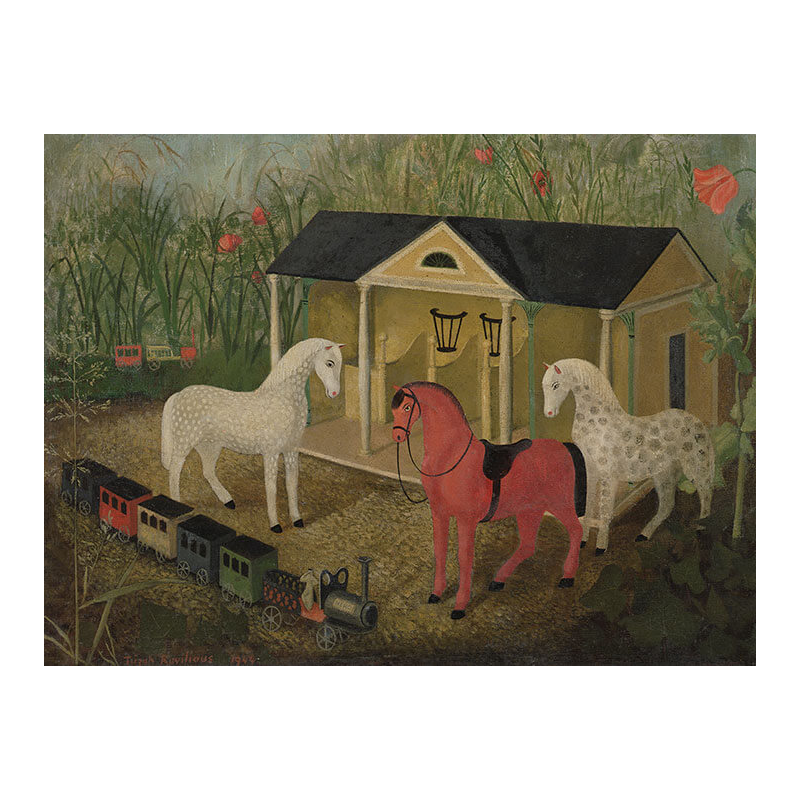 Card Horses and Trains