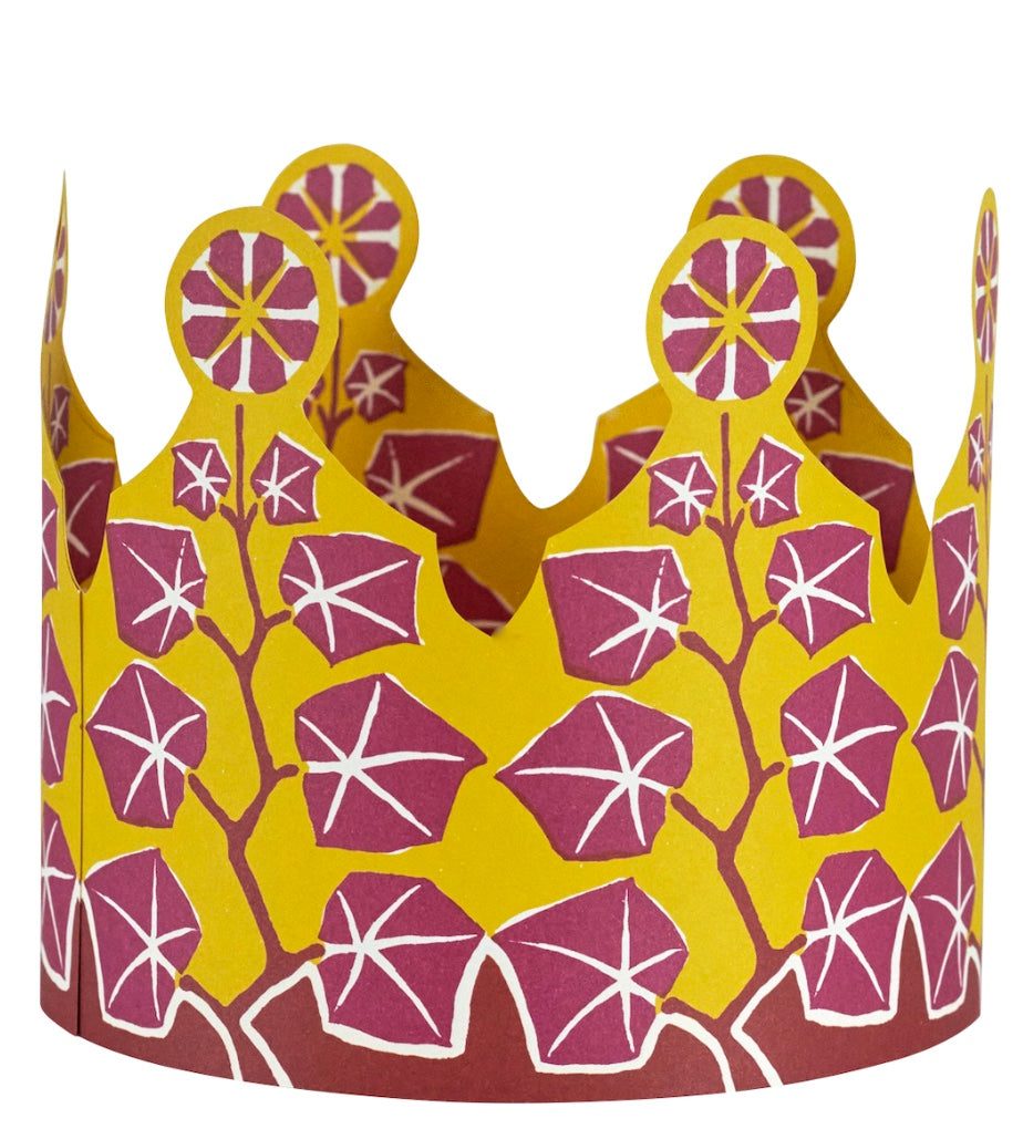 Six Colourful Paper Coronets