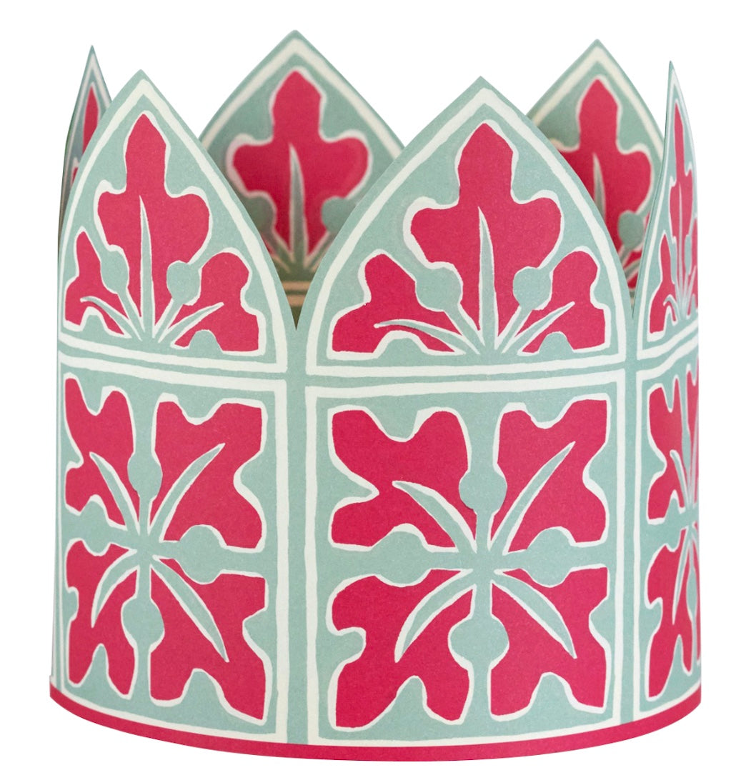 Six Colourful Paper Coronets