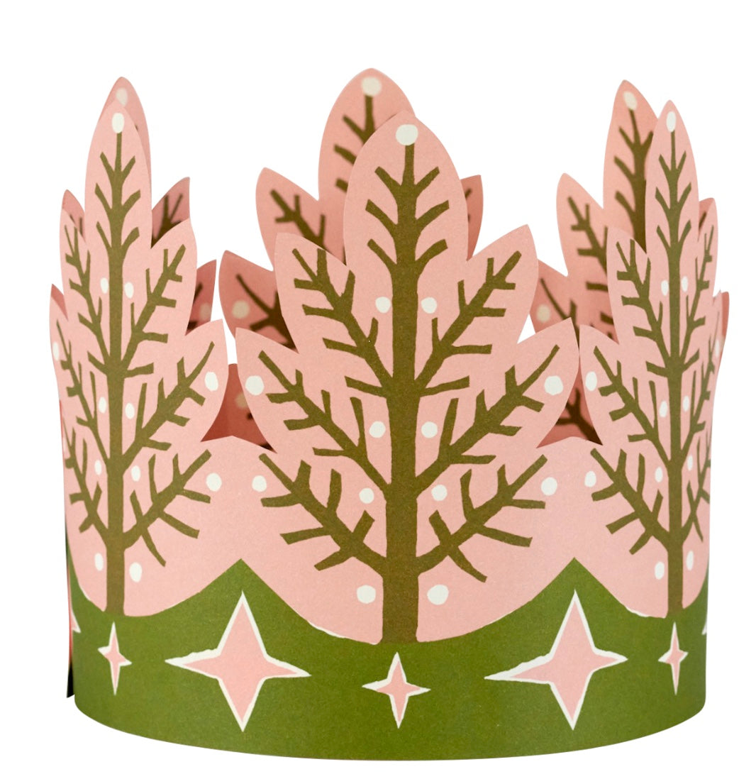 Six Colourful Paper Coronets