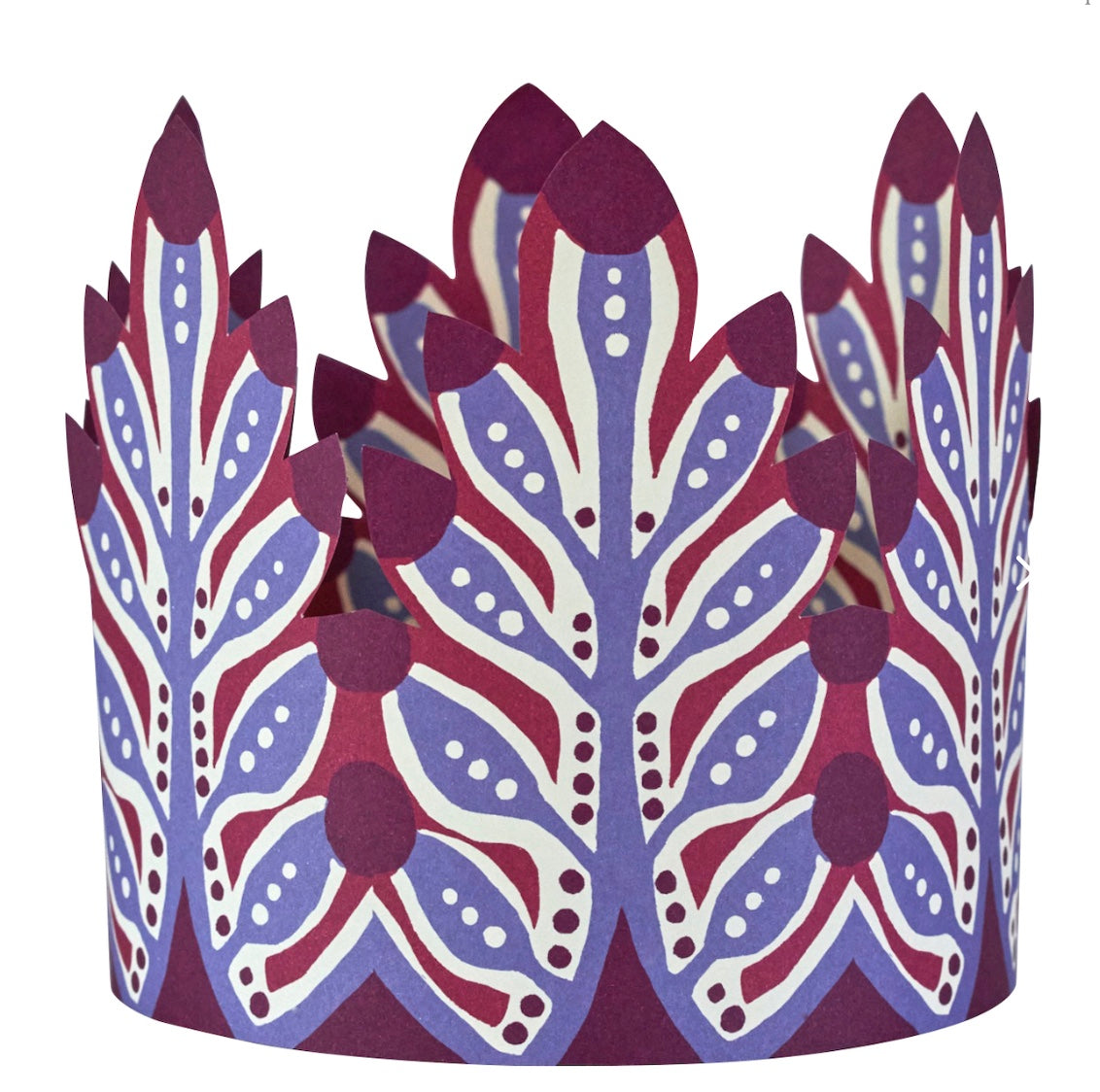 Six Colourful Paper Coronets