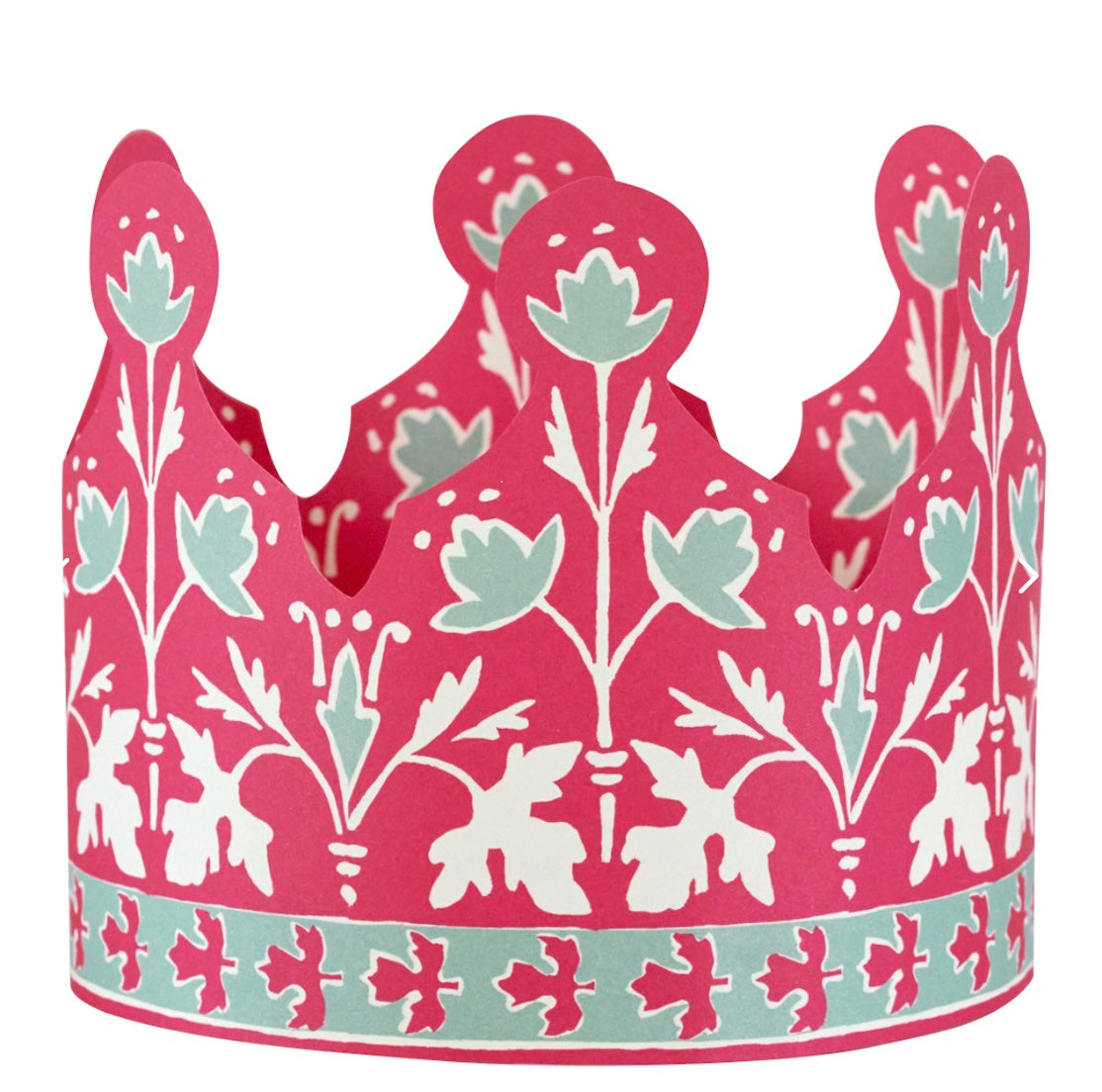 Six Colourful Paper Coronets