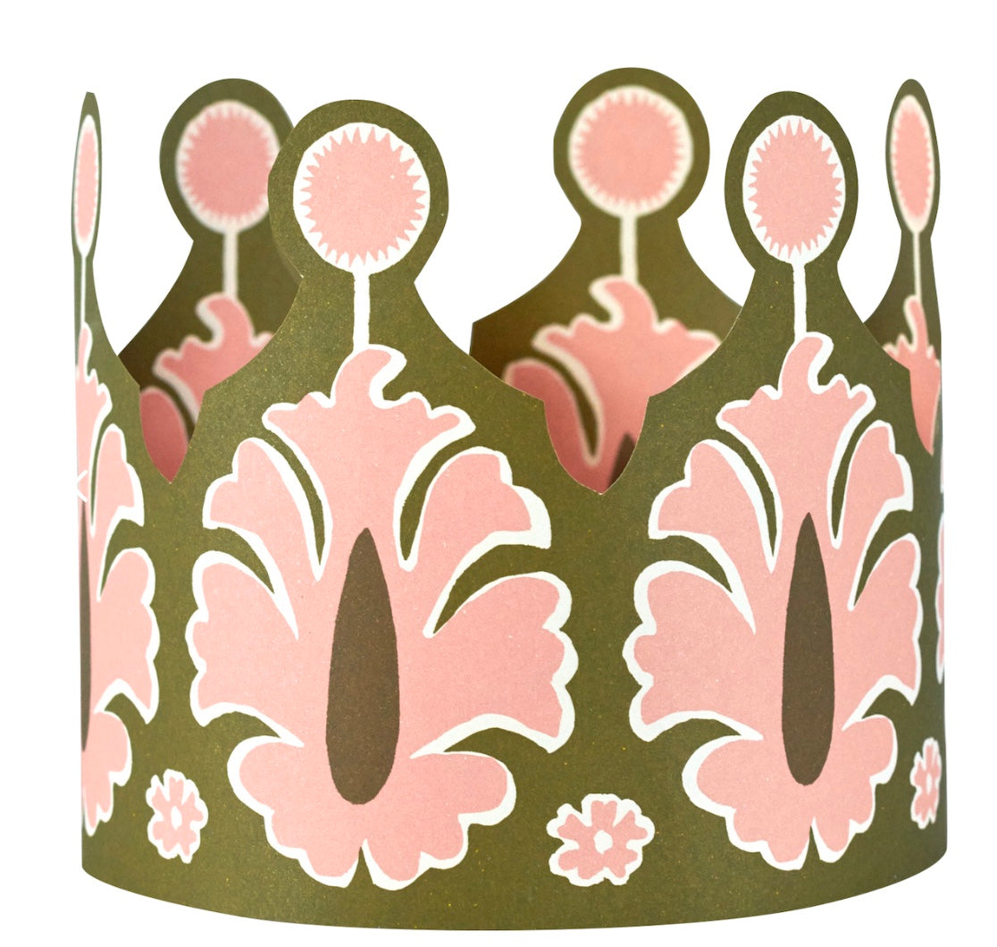 Six Colourful Paper Coronets