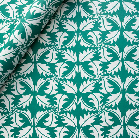 Gift Wrap Paper Dandelion Bottle Green