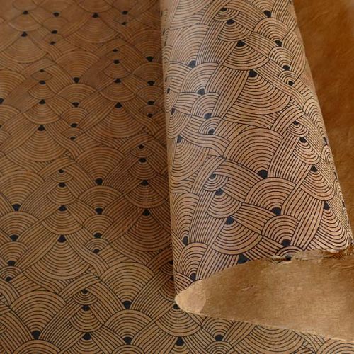 Gift Wrap Paper Knot Brun