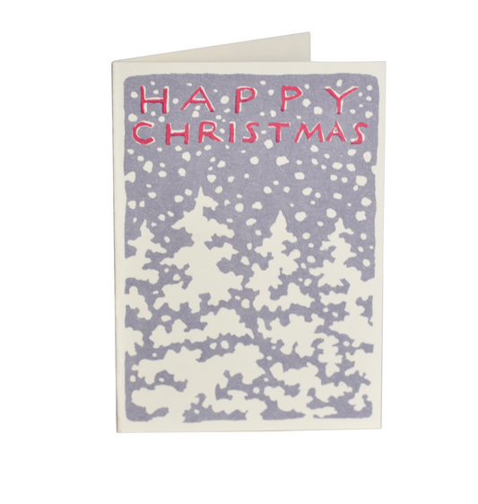 Christmas Cards Snow Pack of 6 Small