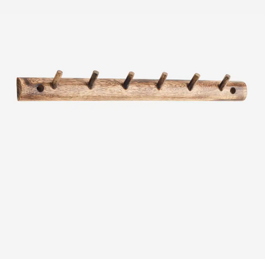 Mango Wood Peg Rack