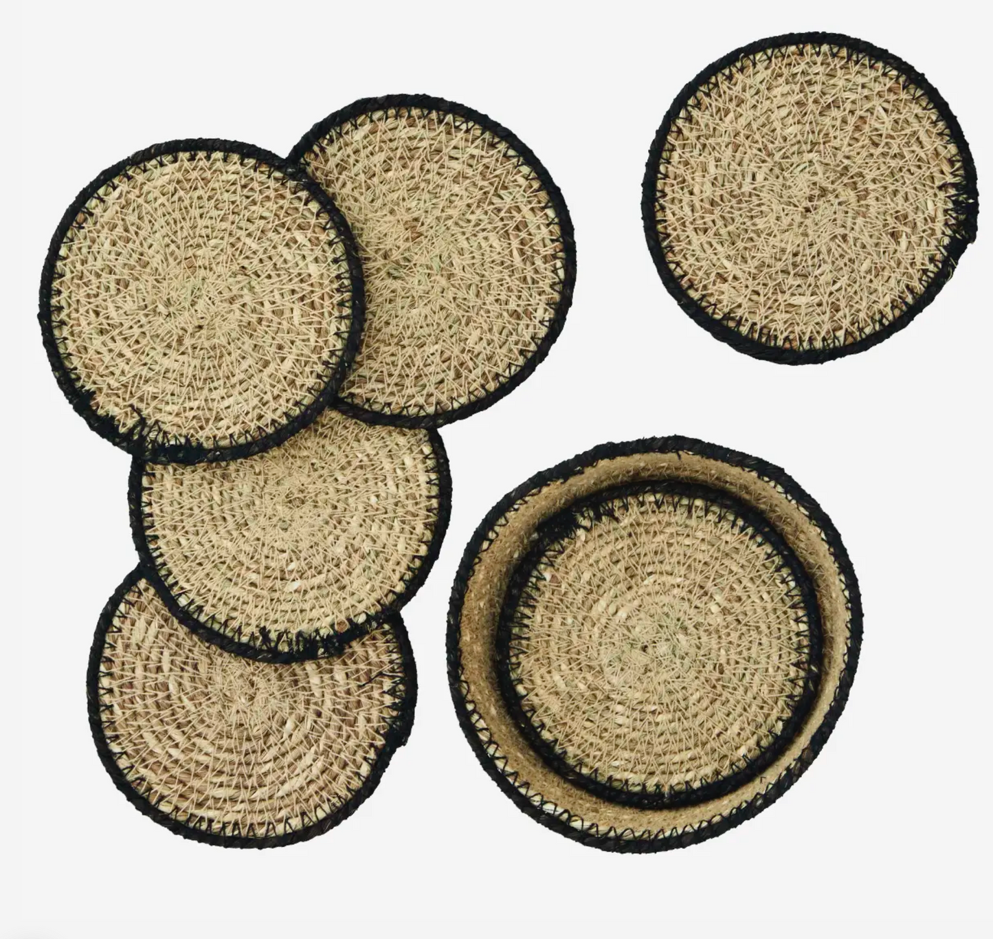 Seagrass Round Coaster Set of 6