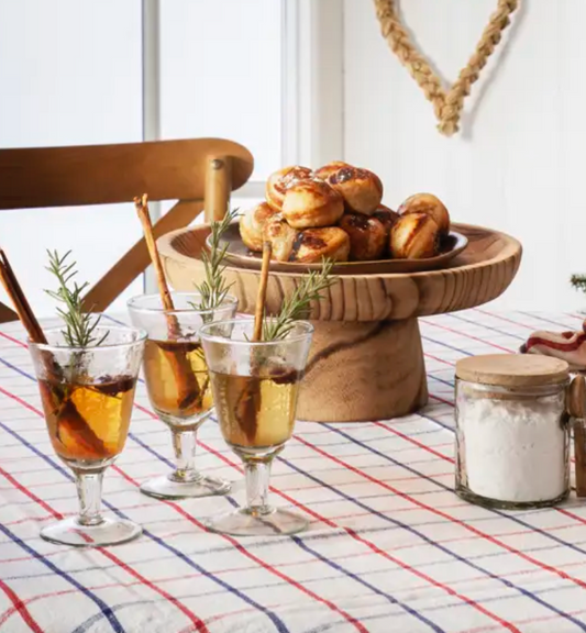 Wooden Pedestal Tray